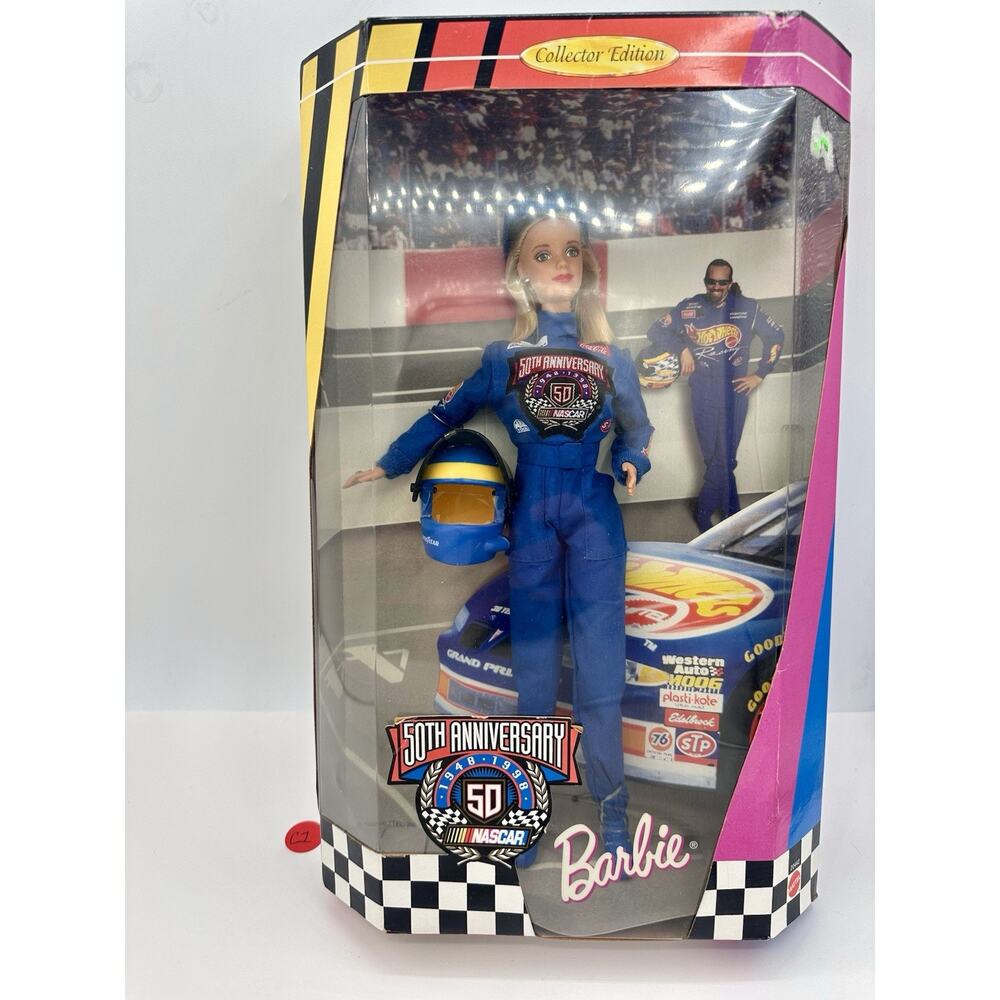 50th Anniversary Nascar 1998 Barbie Doll Sealed Box